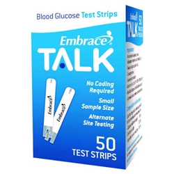 Embrace Talk Blood Glucose Test Strips
