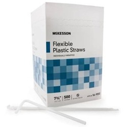 McKesson Flexible Plastic Straws