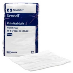 Kendall Heavy Absorbency White Washcloths