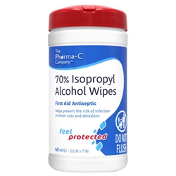 Pharma-C-Wipes 70% Isopropyl Alcohol Wipes