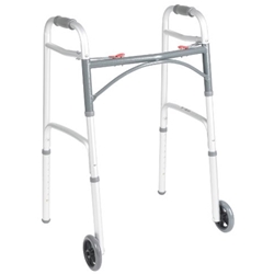 McKesson Deluxe Two Button Folding Walker