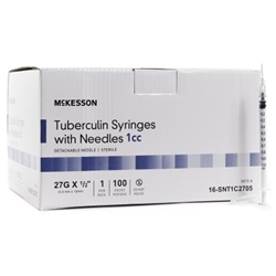 McKesson Tuberculin Syringes with Needles