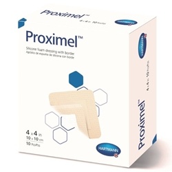 Proximel Silicone Foam Dressing with Border