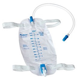 Rusch Easy Tap Urinary Leg Bag with Flip Valve