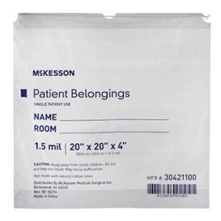 McKesson Patient Personal Belongings Bag