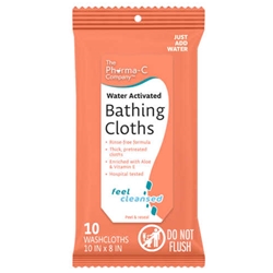 Pharma-C Water-Activated Bathing Cloths