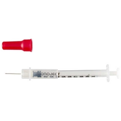 Monoject Tuberculin Safety Syringe with Permanent Needle