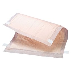 Tranquility Peach Sheet Underpads with Adhesive Tabs