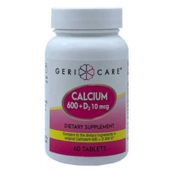 GeriCare Calcium + Vitamin D Tablets