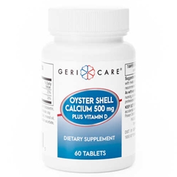 GeriCare Oyster Shell Calcium + Vitamin D Tablets