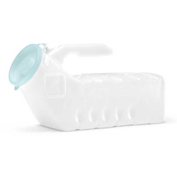 Medline Supreme Male Urinal with Glow-In-Dark Cover