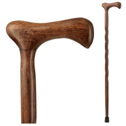 Brazos Twisted Walnut Cane