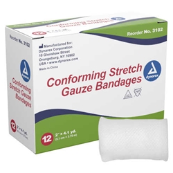 Dynarex Conforming Stretch Gauze Bandages