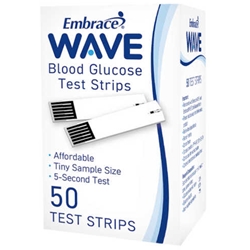 Embrace Wave+ Blood Glucose Test Strips