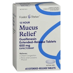 Foster & Thrive Mucus Relief Tablets
