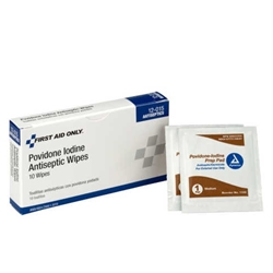 First Aid Only Povidone Iodine Antiseptic Wipes