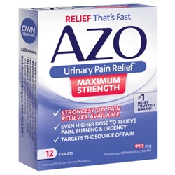 AZO Urinary Pain Relief Maximum Strength Tablets