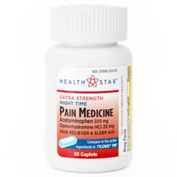GeriCare Extra Strength Night Time Pain Medicine Caplets
