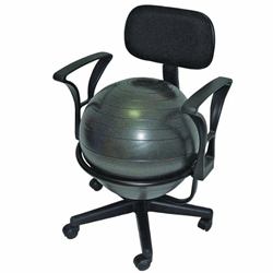 Cando Exercise Ball Chair with Arms