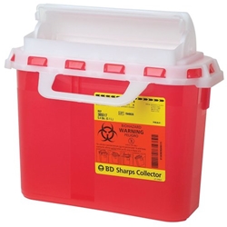 BD 5.4 Quart Sharps Disposal Container