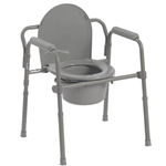 McKesson Folding Bedside Commode